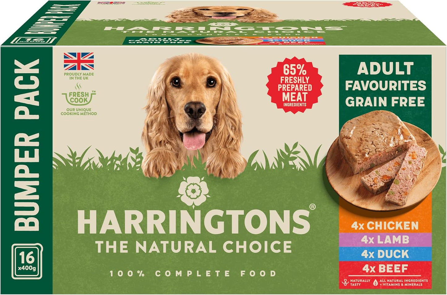 Harringtons Complete Wet Tray Grain Free Hypoallergenic Adult Dog Food