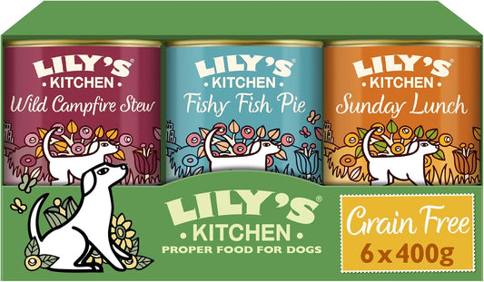 Lily's Kitchen Natural Adult Wet Dog Food Pack of 6 x 400g