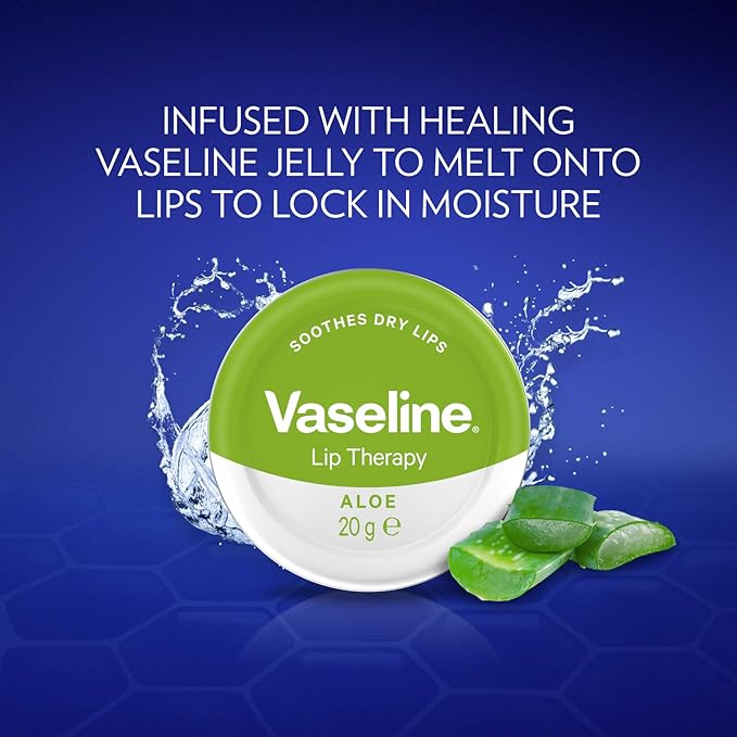 Vaseline Lip Therapy Aloe, 20g  (pack of 06)