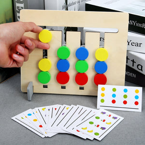 Colors and Fruits Double Sided Matching Game